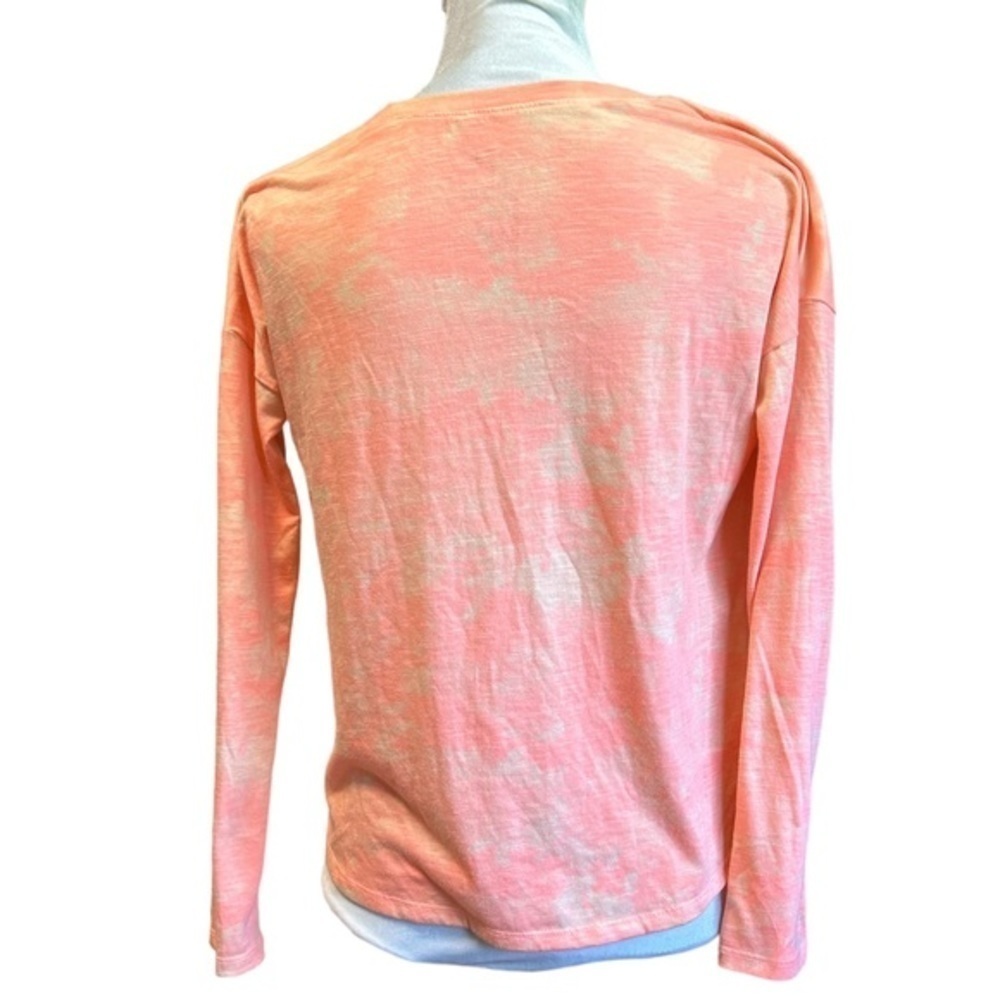 SO Girls XL 14/16 Sunshine On My Mind Butterfly Graphic Tee Peach Long Sleeve - Picture 2 of 3